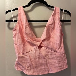 Pink crop top